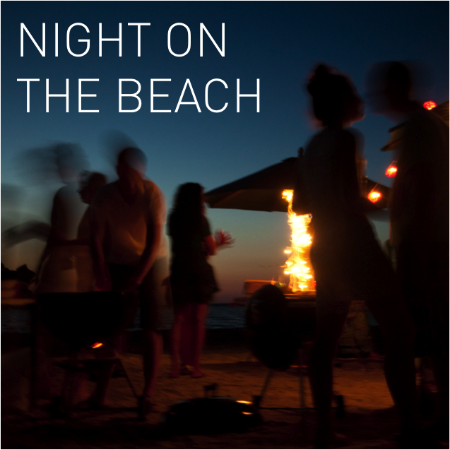 Night on the beach