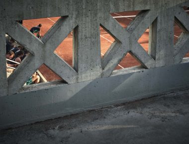 Roland Garros, les courts côté jardin