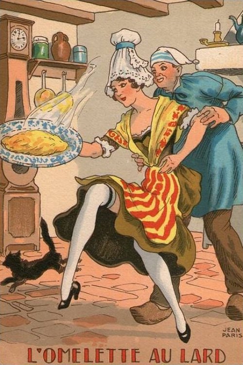 Omelette au lard
