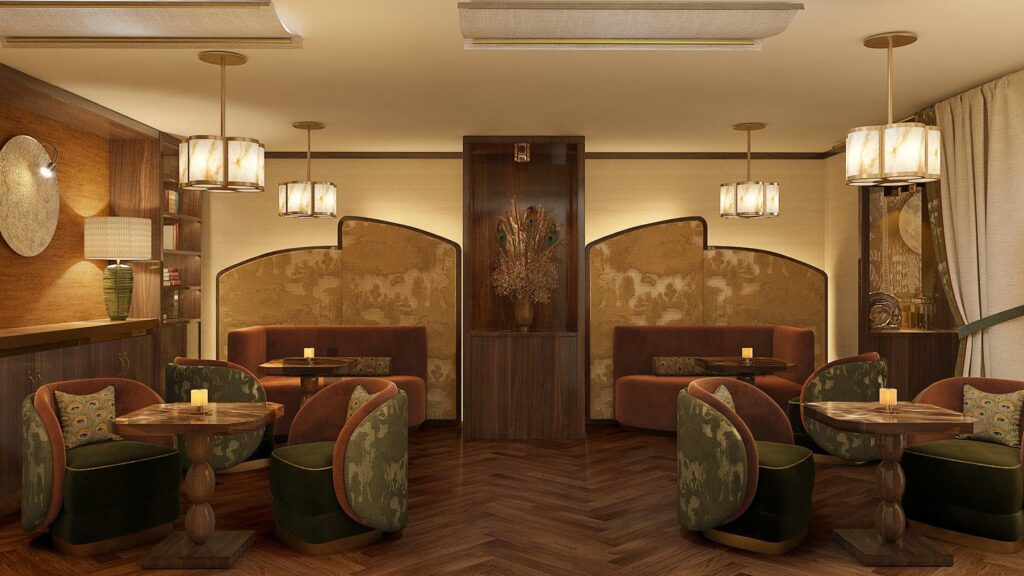 Lobby du boutique-hôtel La Bourdonnais Paris © La Bourdonnais