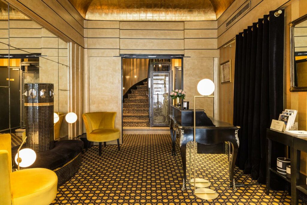 Lobby du boutique-hôtel Mathis Paris © Hôtel Mathis