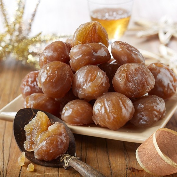 RÉGLETTE DE 10 MARRONS GLACÉS