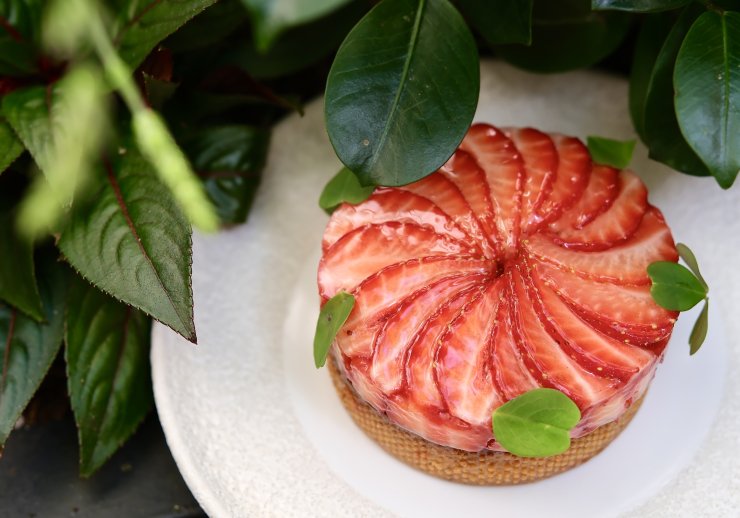 La tarte aux fraises du Burgundy © Burgundy Paris