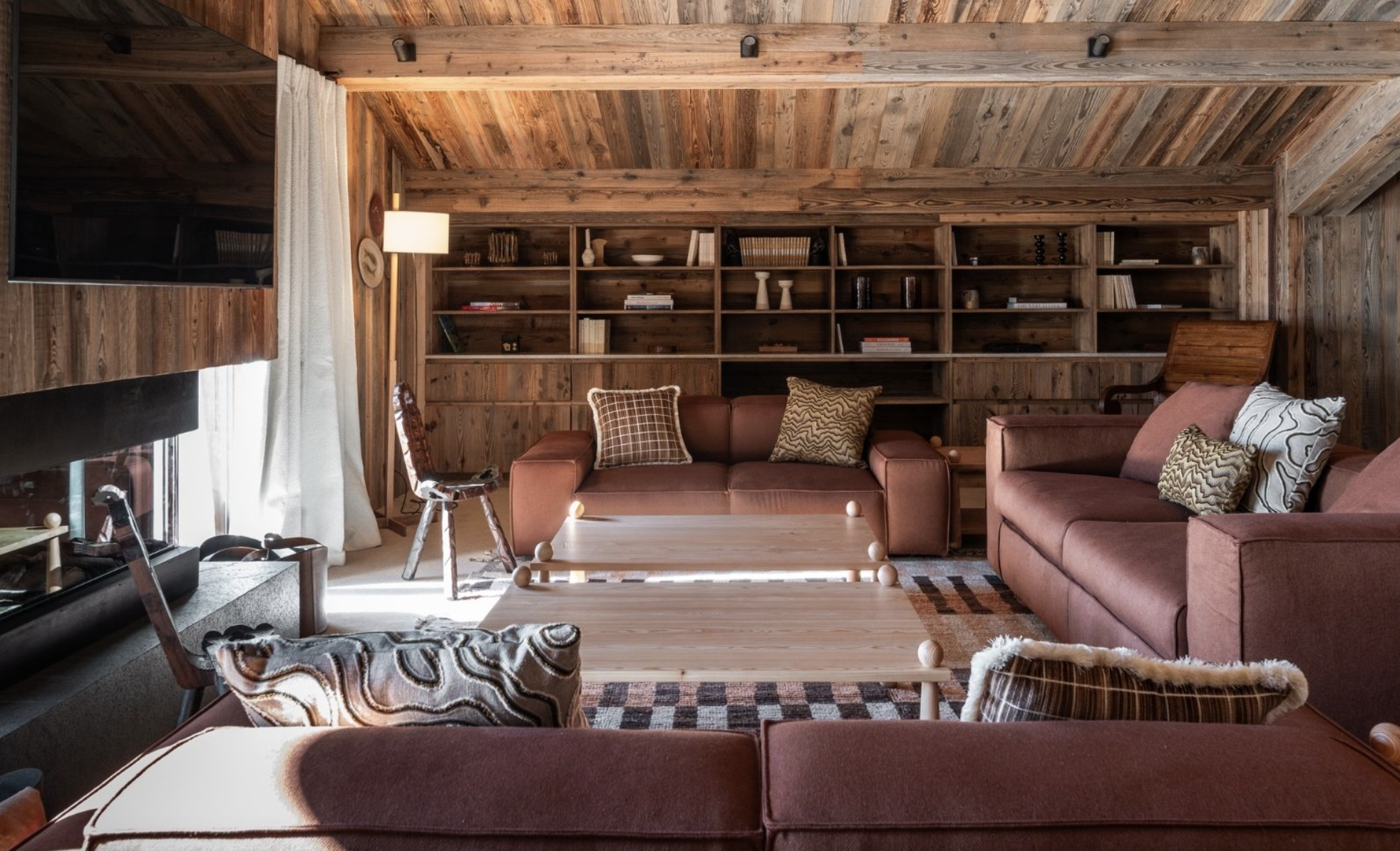 Une des suites de l'hôtel de charme à Megève © Le Refuge Chez La Tante