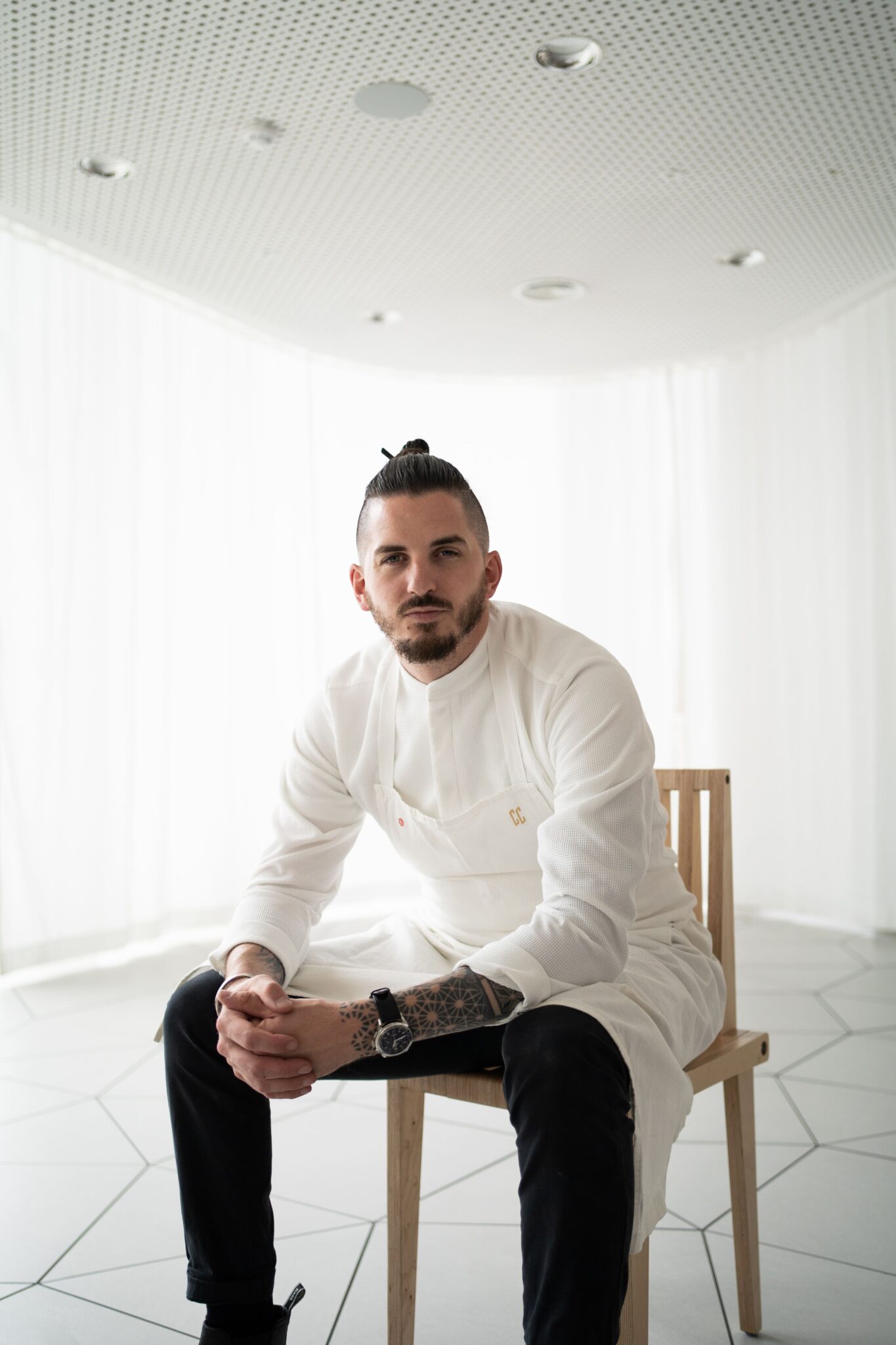 Le chef Charles Coulombeau, au restaurant de Metz © Yozora