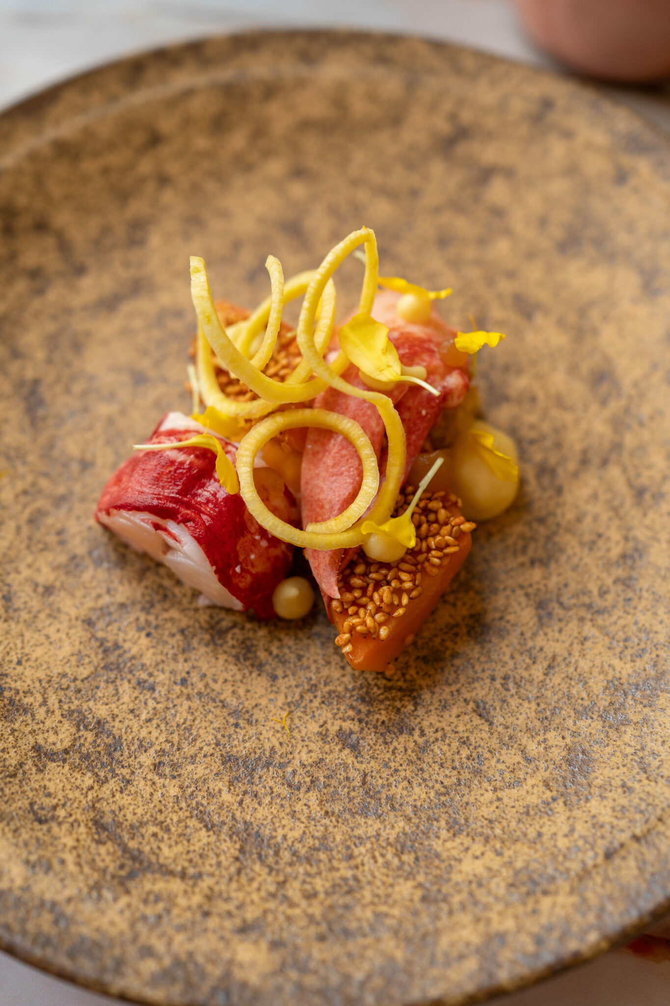 La recette de Homard et pied de cochon du chef Charles Coulombeau, au restaurant de Metz © Yozora
