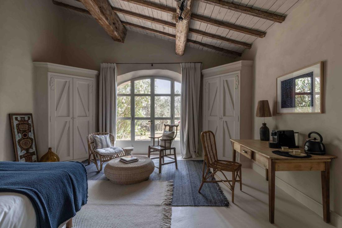 Uen chambre Deluxe avec terrasse au © Hameau des Baux