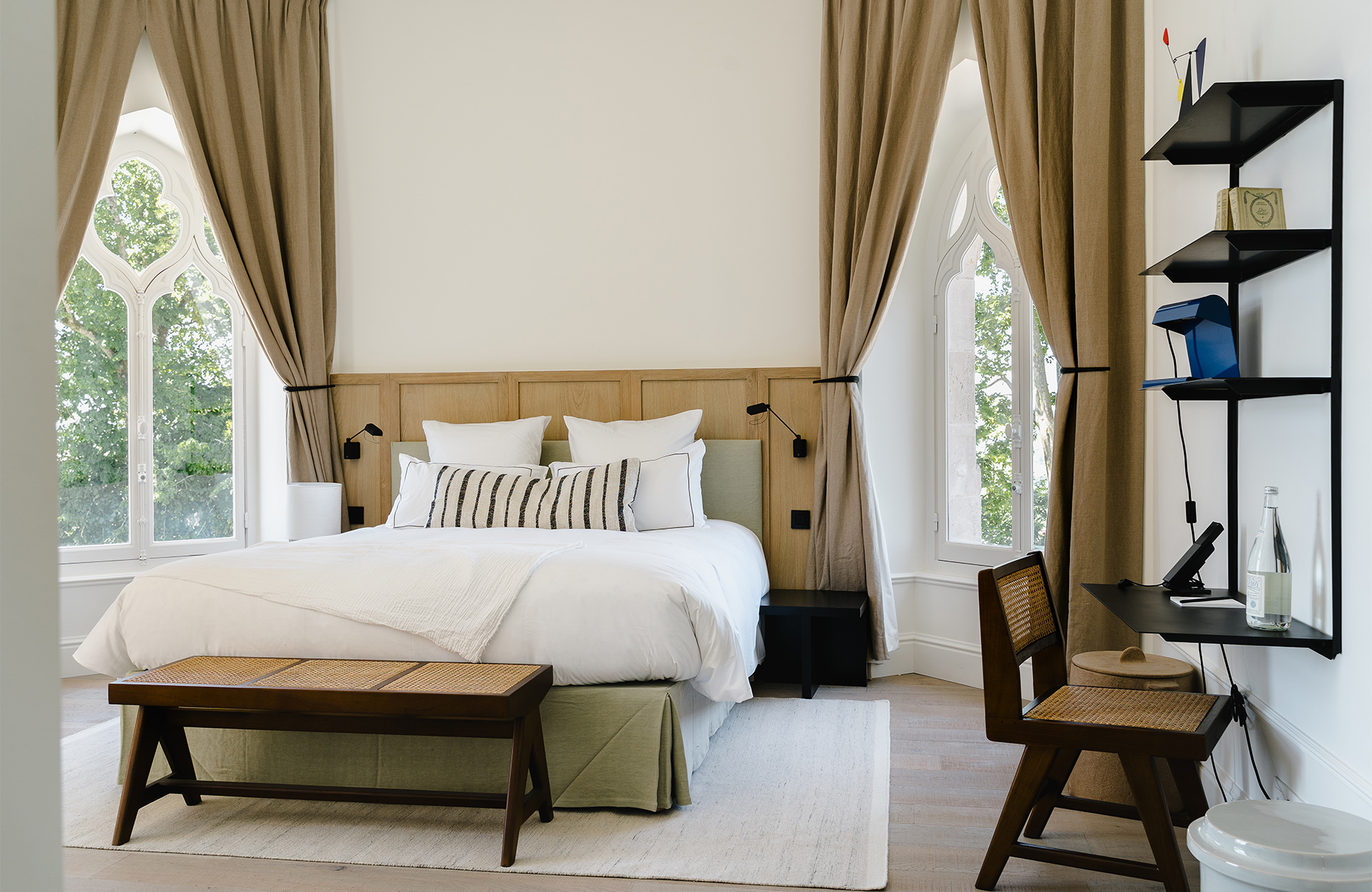 Une chambre de l'hôtel 5 étoiles Les Hauts de Sancerre