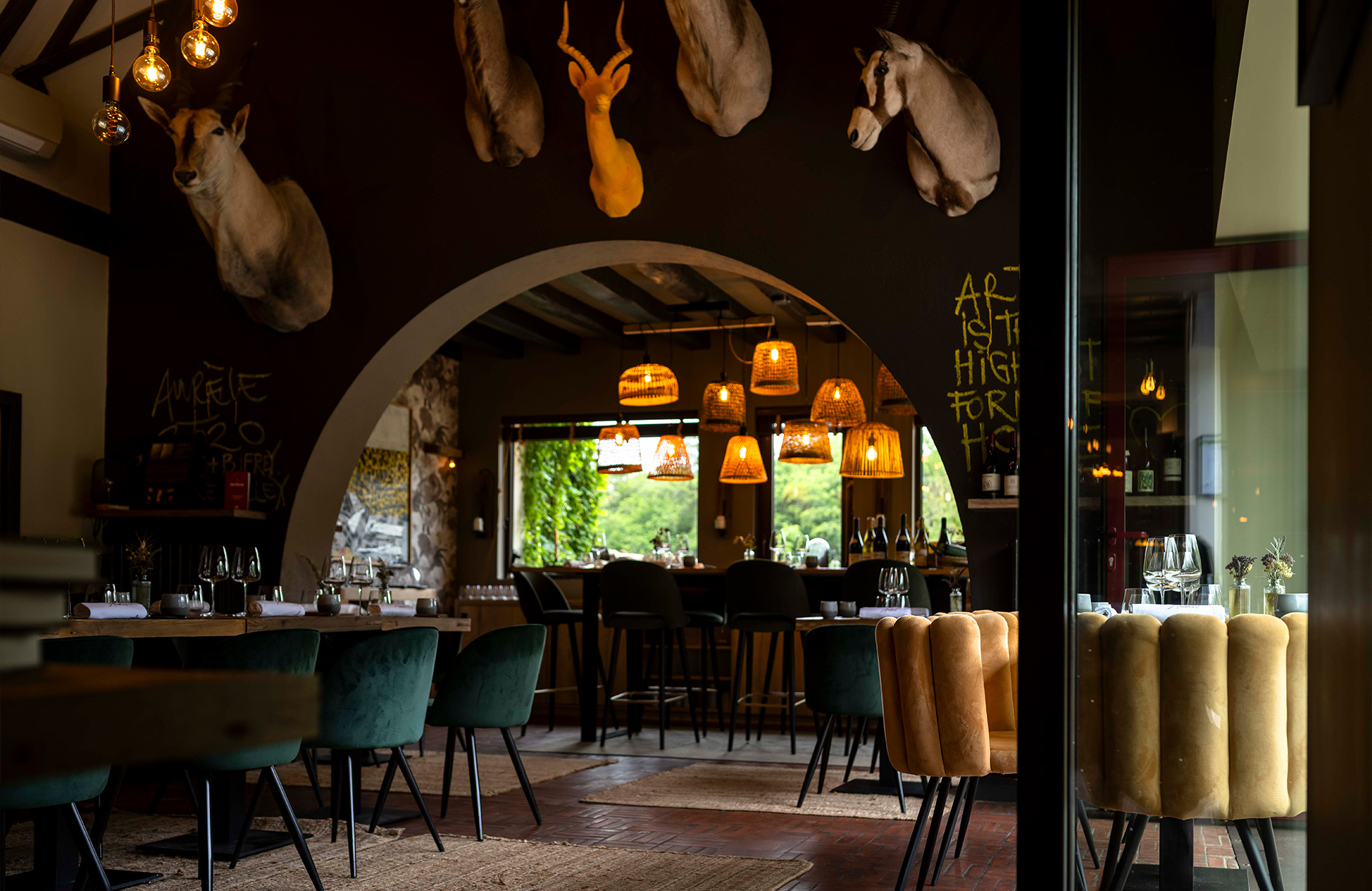 La salle du restaurant de l'hôtel 5 étoiles proche de Paris ©Loire Valley Lodges