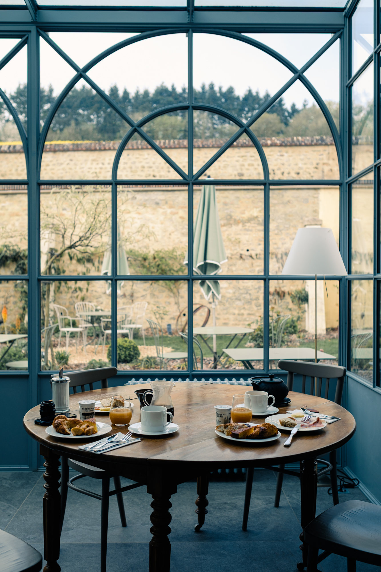 Petit-dejeuner Hôtel Les Prés © Mathieu Bonnevie