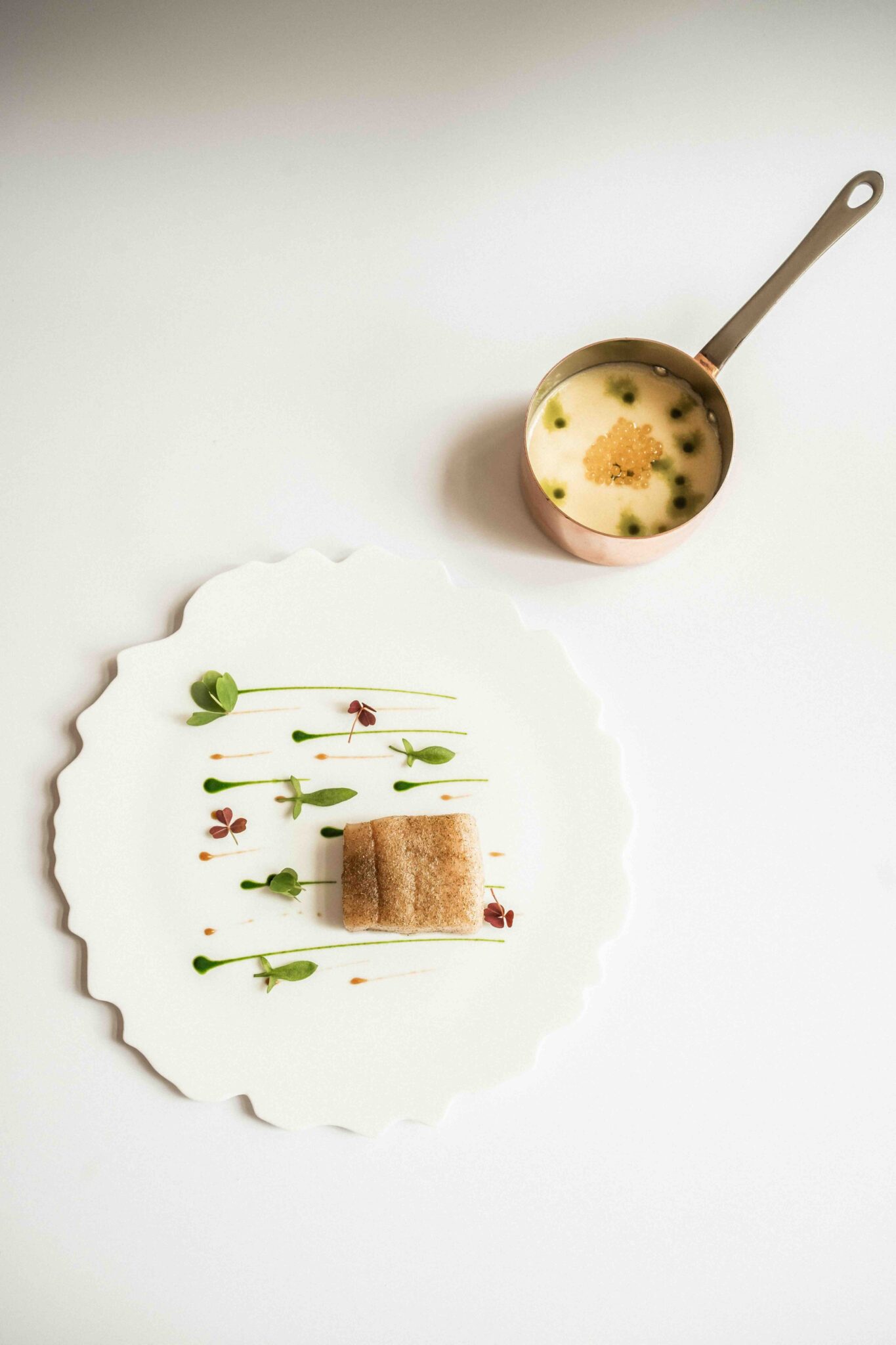 Recette de la truite confite par le chef étoilé Rémi Chambard des Étangs de Corot