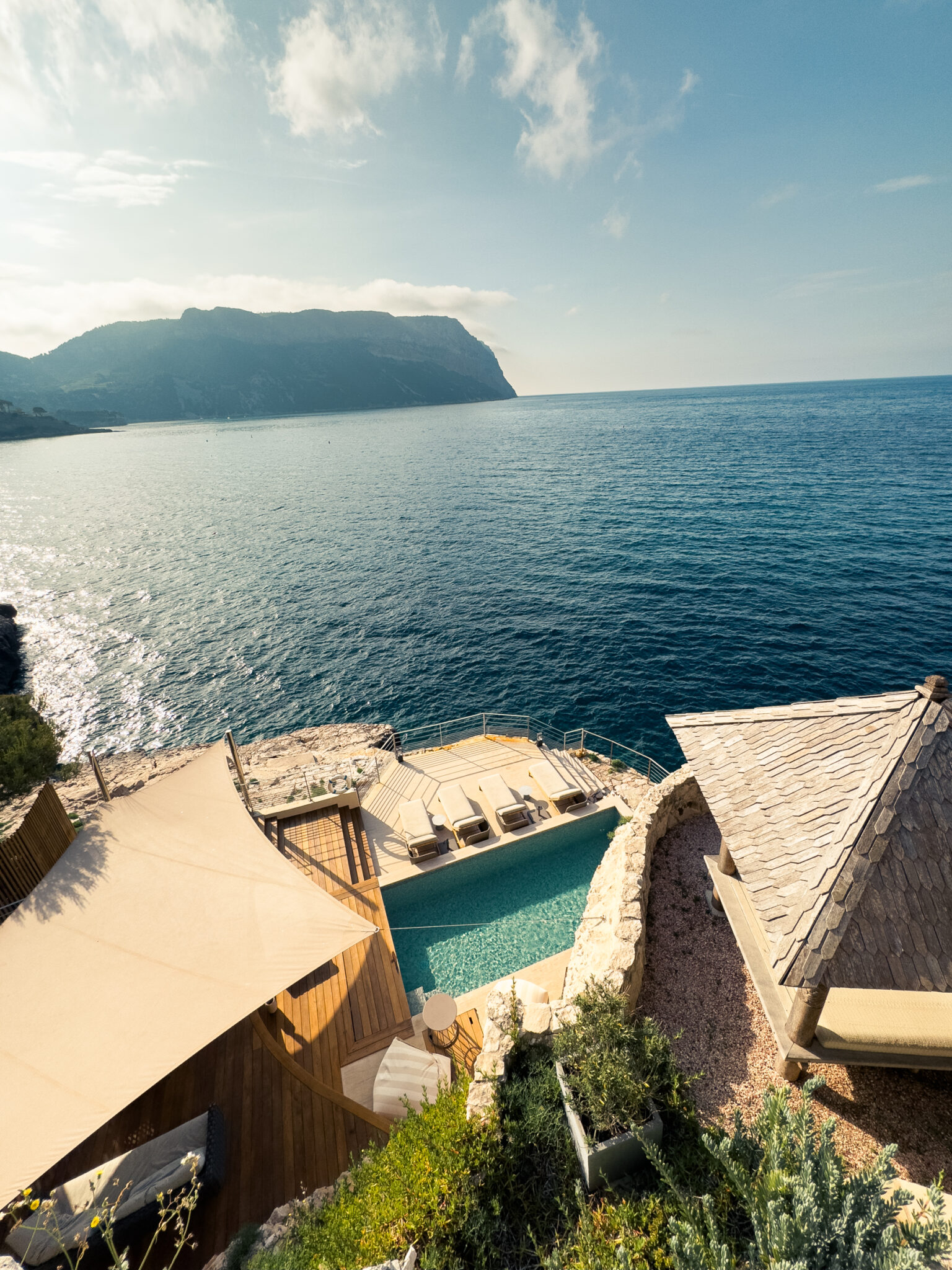 Vue depuis la Villa Cala Bianca, Les Roches Blanches © Mathieu Bonnevie
