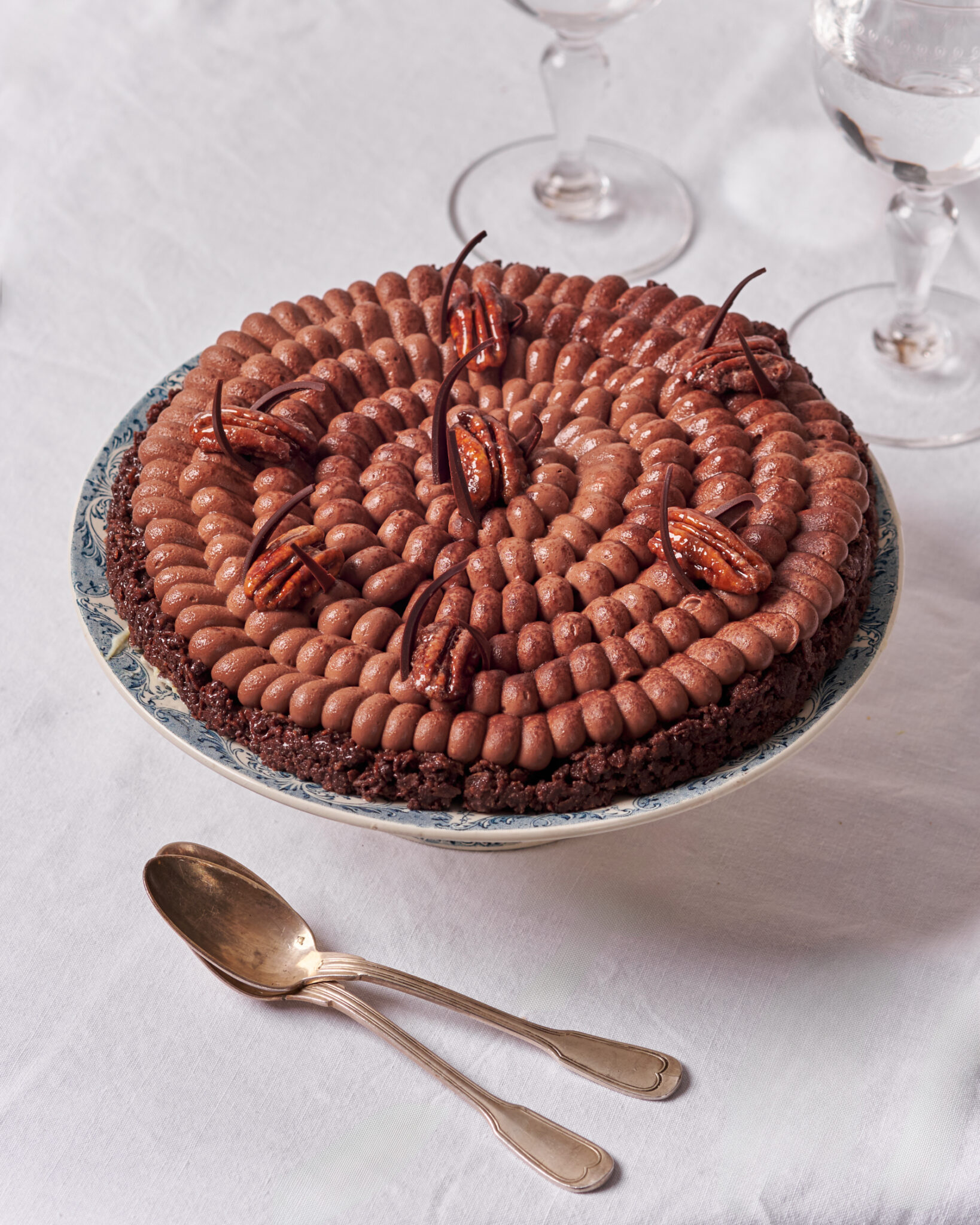 Craquante, la tarte au chocolat signée Nina Metayer © Louise Marinig