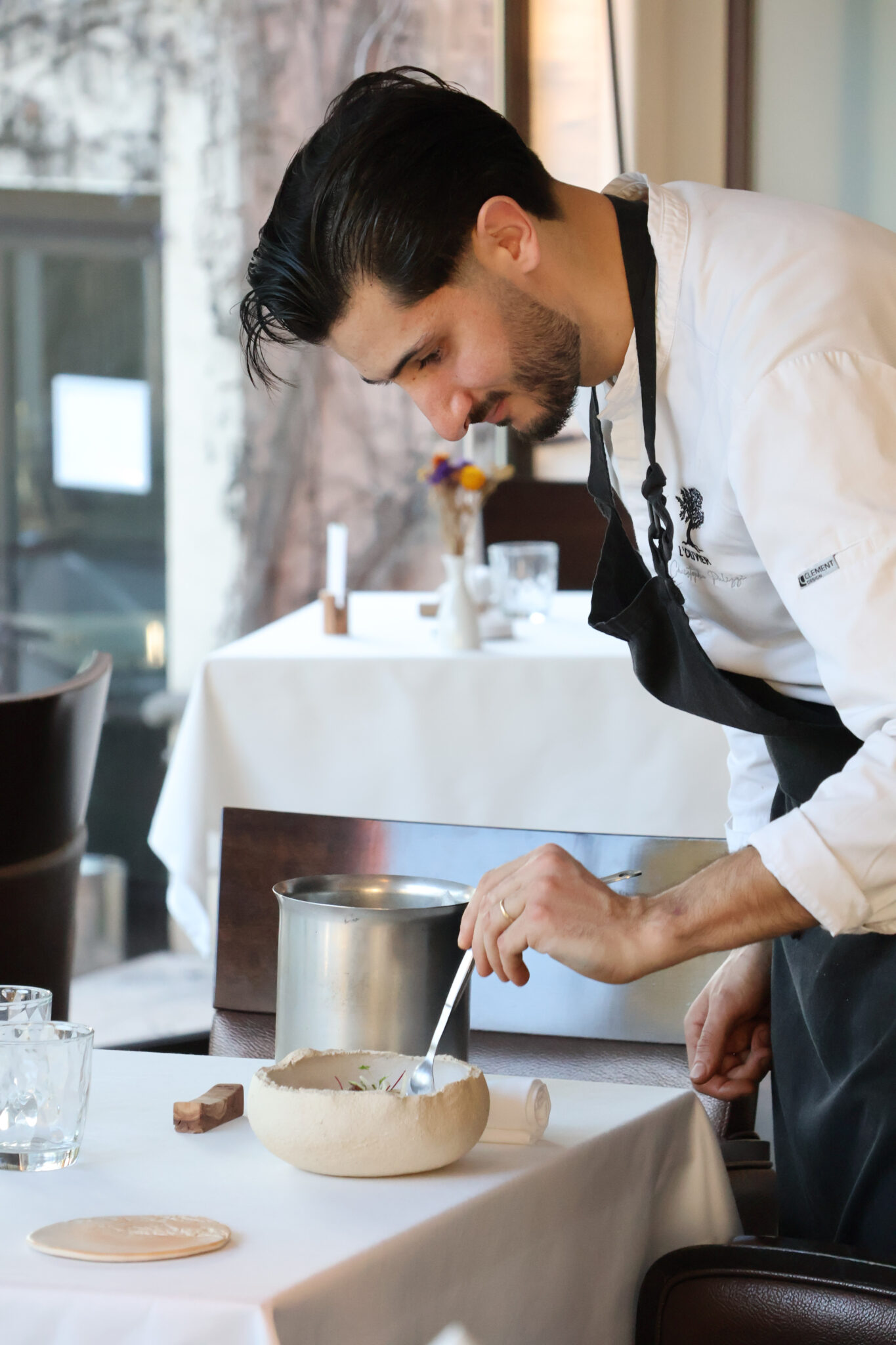 Christophe Pulizzi, chef au restaurant en Provence L’Olivier