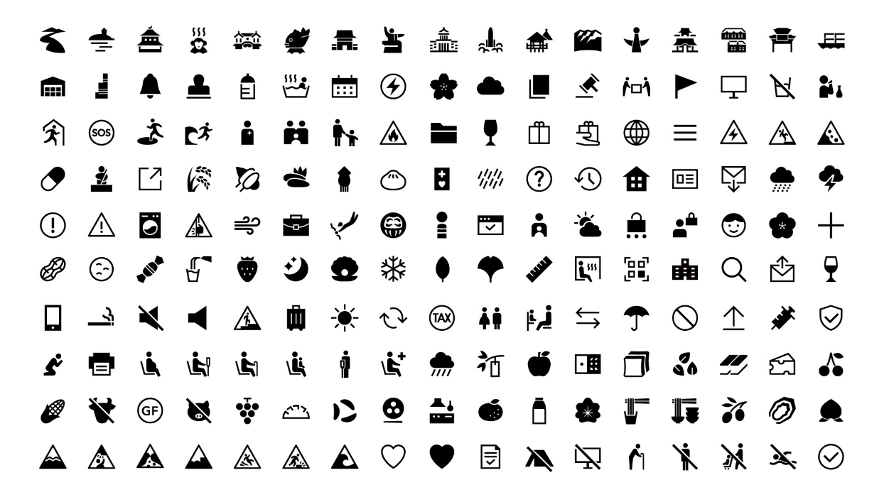 Experience Japan Pictograms © Maïa Morgensztern