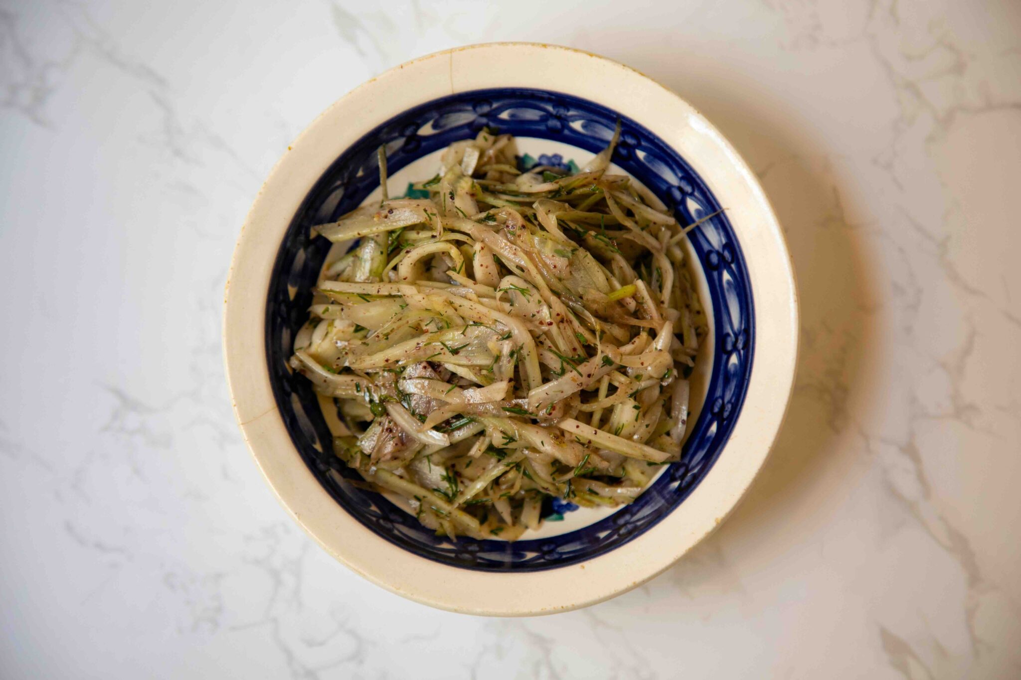 Une salade de fenouil de saison au restaurant Almas © Yara Muj
