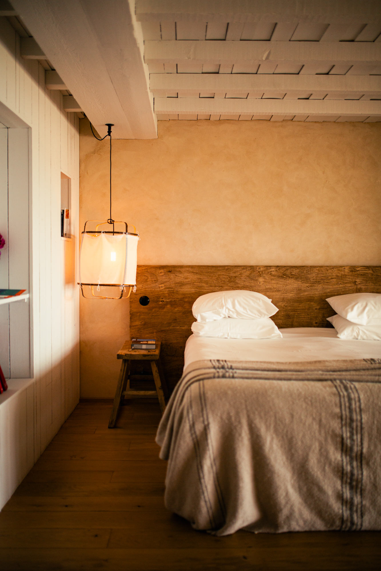 Une chambre de la Ferme du Vent © Mathieu Bonnevie