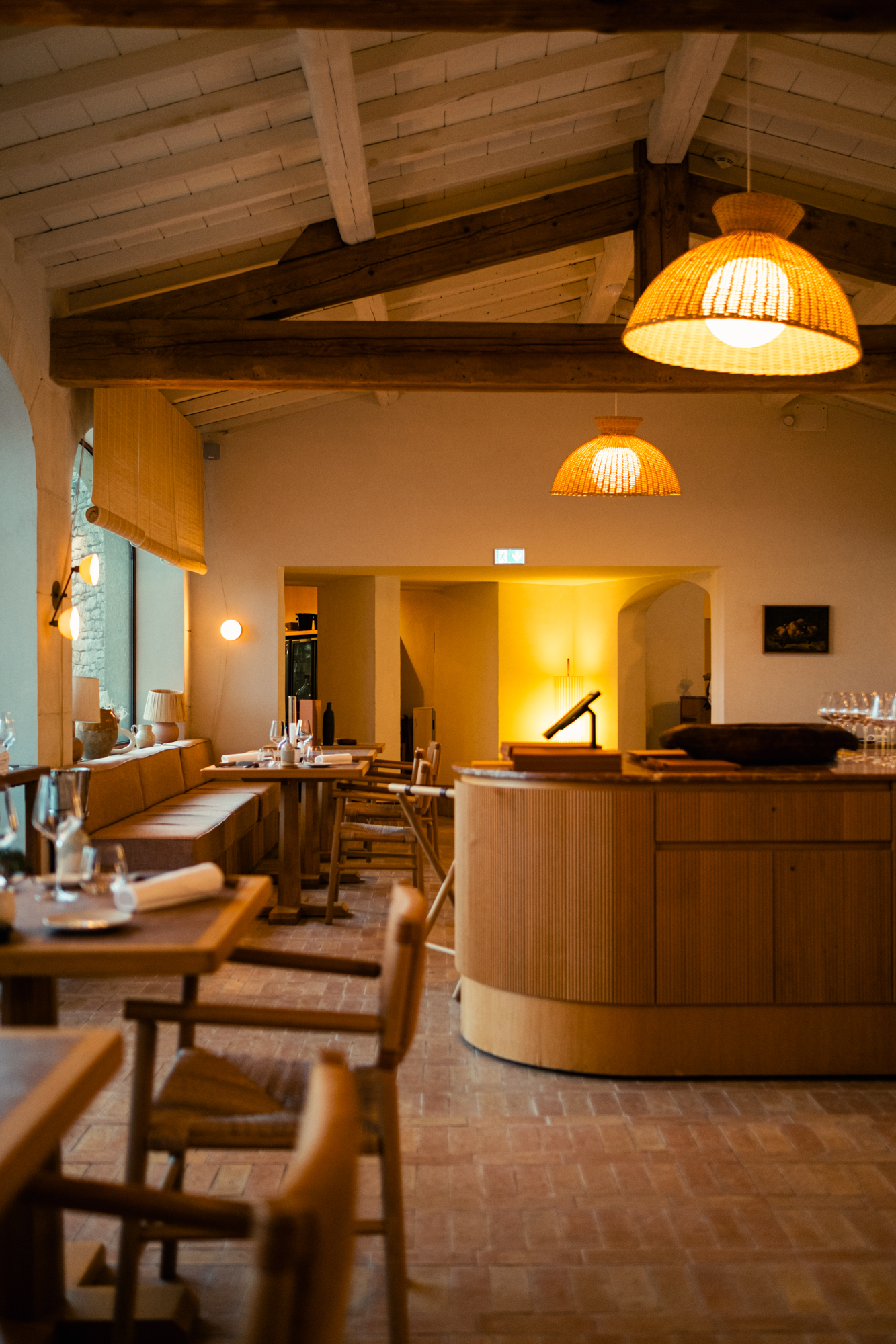 Le restaurant La Bastide, dans l'hôtel Capelongue © Mathieu Bonnevie