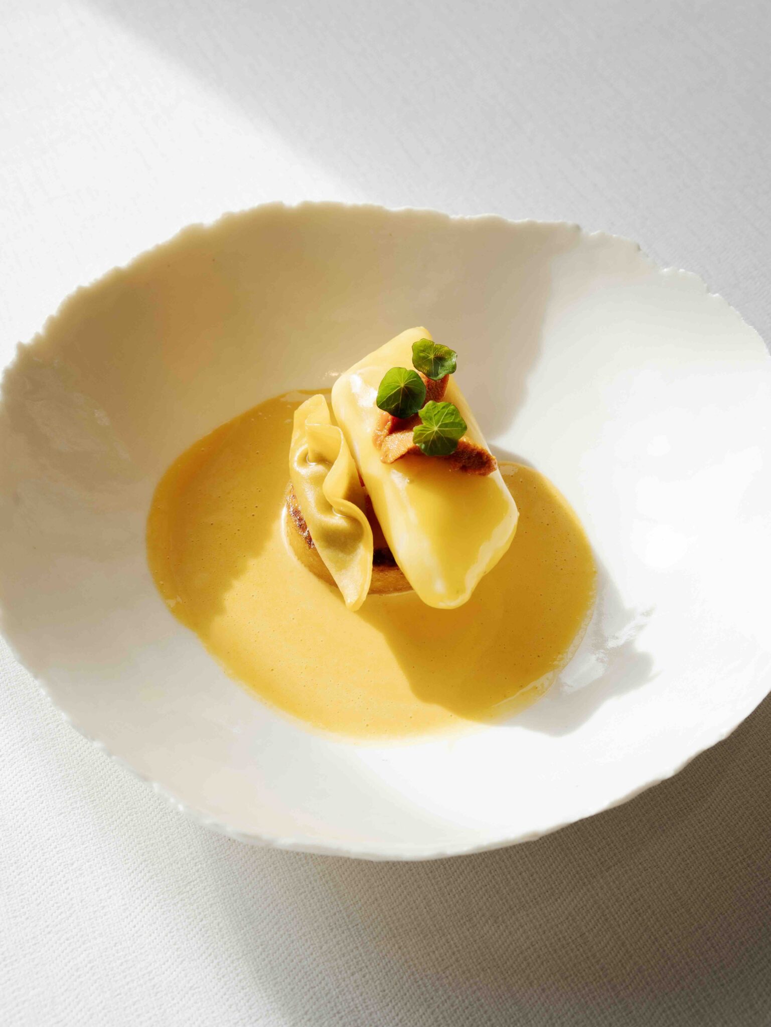Recette du merlu de ligne, butternut et oursin de galice par le chef étoilé Nicolas Masse © Quentin Tourbez
