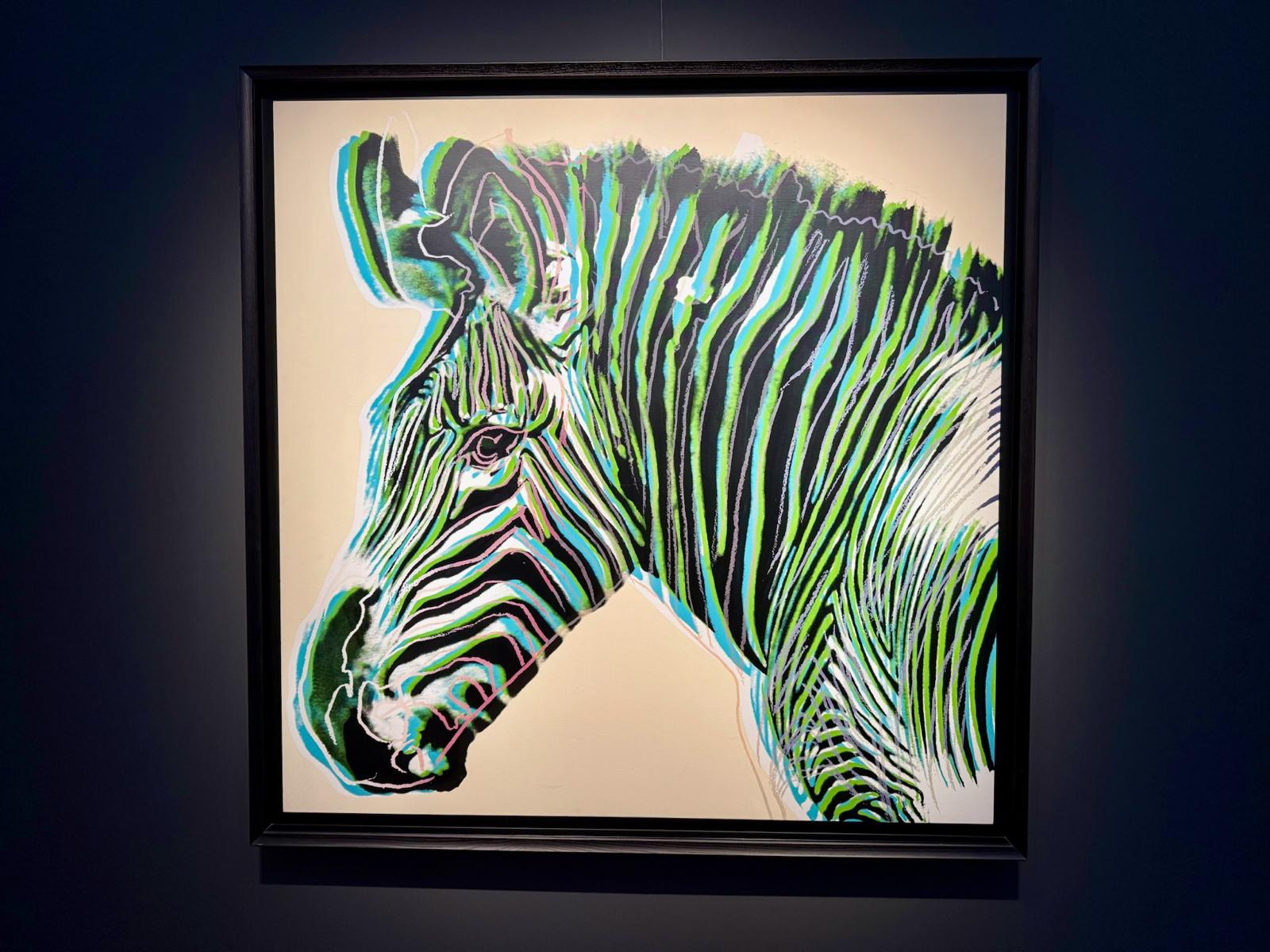 Zèbre par Andy Warhol, à vendre sur Art Basel Paris 2025 © EL