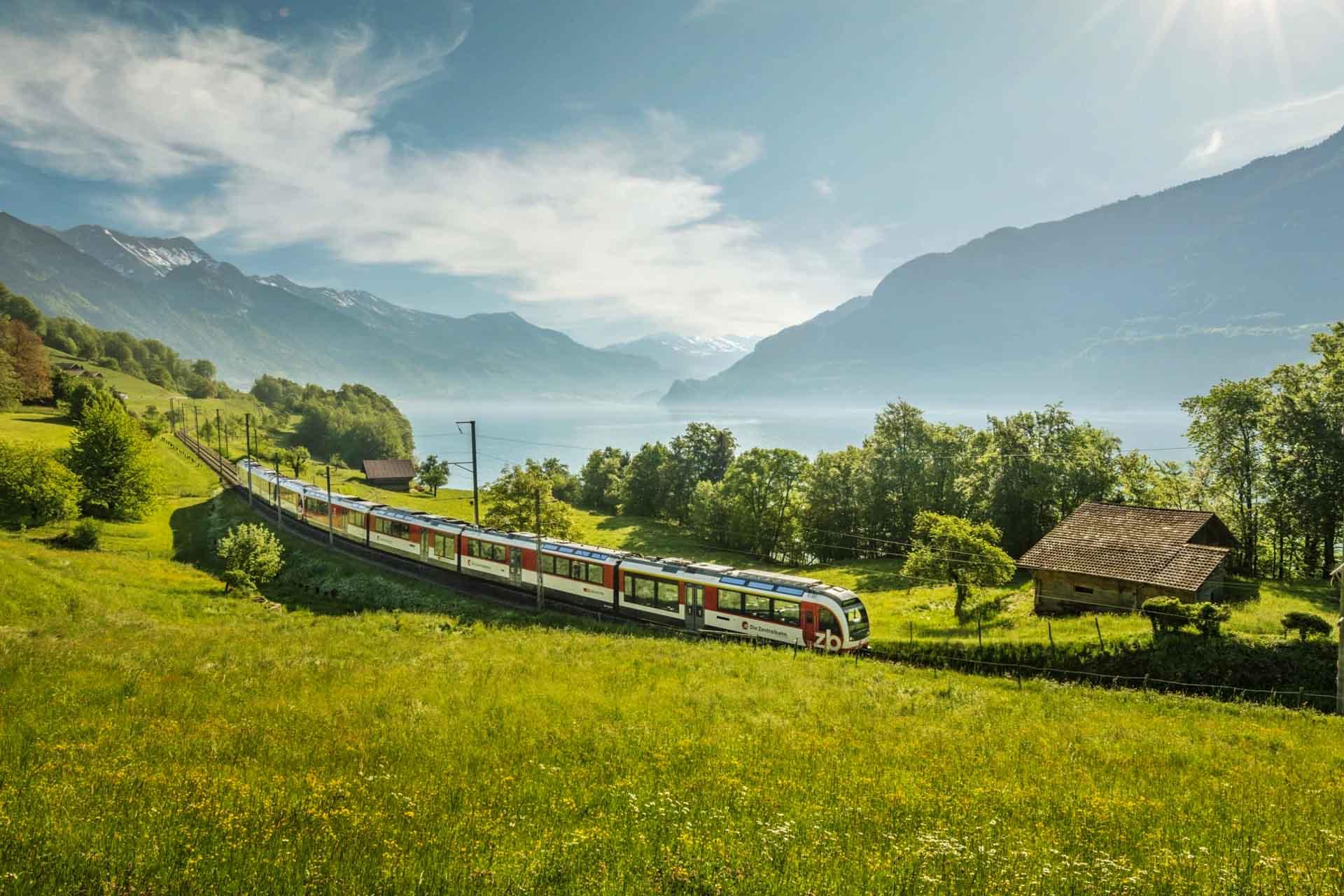 Notre itinéraire en Suisse en train © Zentralbahn 