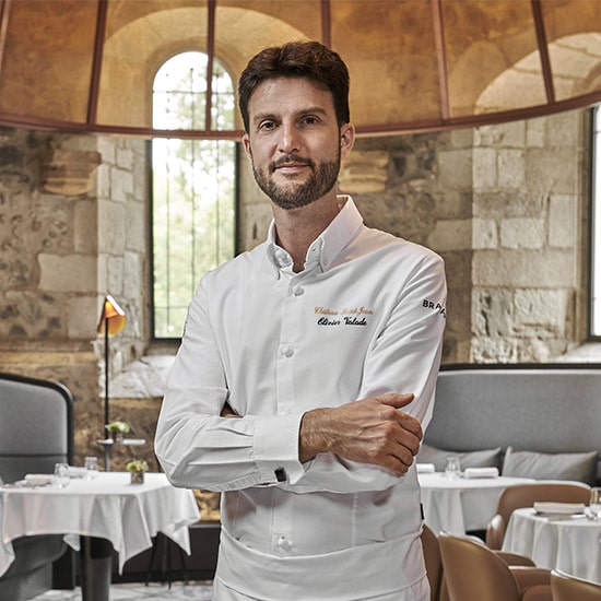 Chef Olivier Valade de La Chapelle, restaurant du Château Saint-Jean, hôtel Relais&Châteaux © Château Saint Jean 