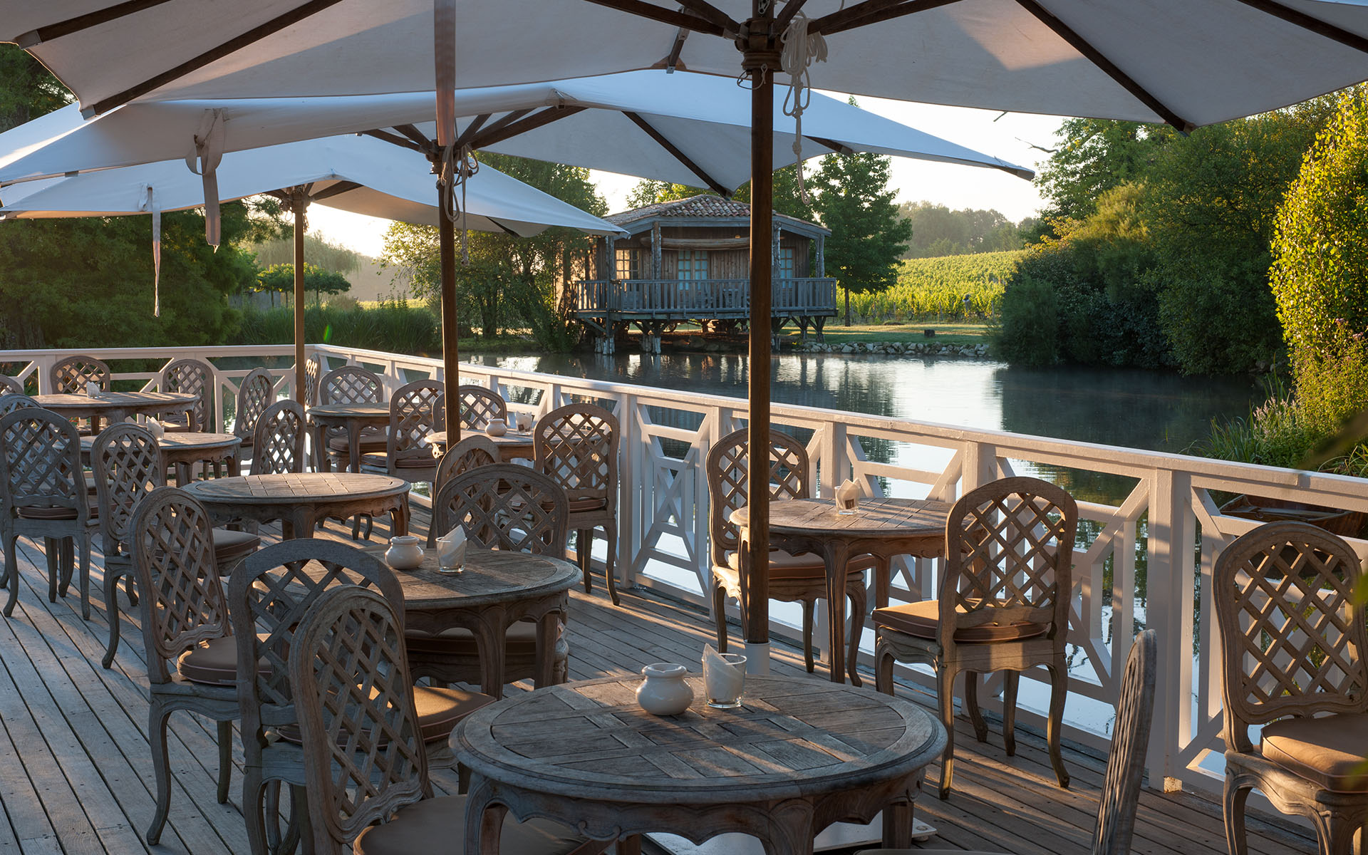 Restaurant La Grand'Vigne de l'hôtel 5 étoiles à Bordeaux Les Sources de Caudalie © G de Laubier