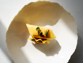Recette du merlu de ligne, butternut et oursin de galice par le chef étoilé Nicolas Masse