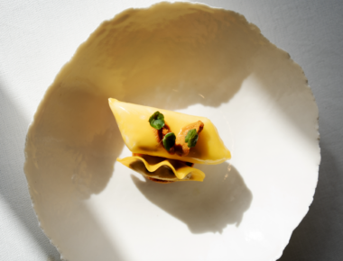 Recette du merlu de ligne, butternut et oursin de galice par le chef étoilé Nicolas Masse