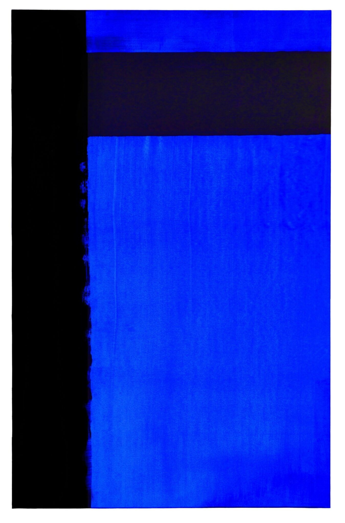 Pierre Soulages, Gouache et encre sur papier marouflé sur toile