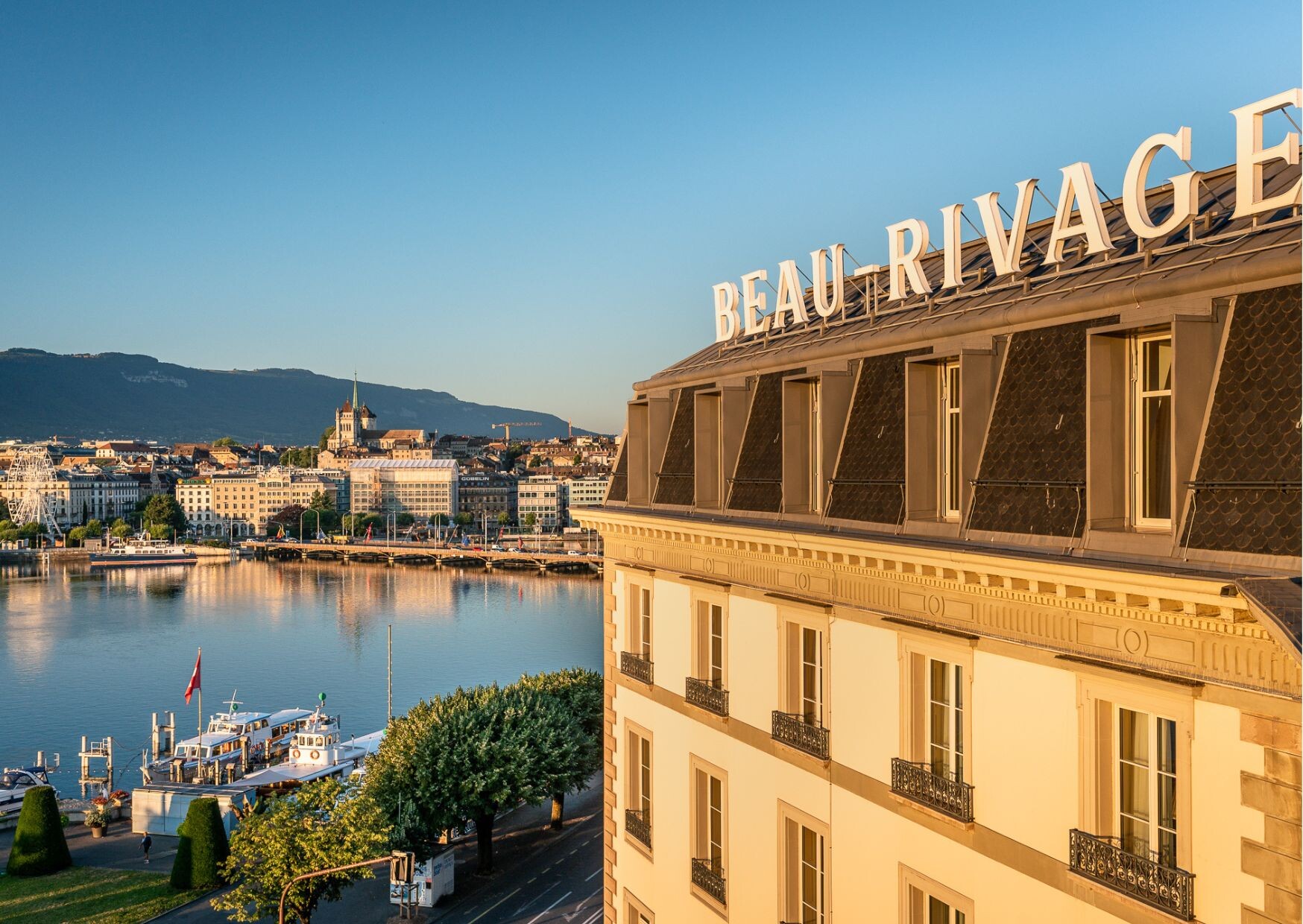 Façade de l'hôtel Beau Rivage à Genève © Beau Rivage