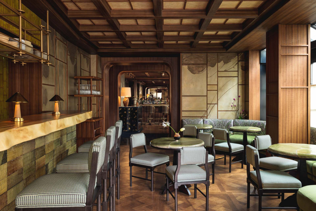 Le bar de l'hôtel Hana à Paris © Stephan Julliard