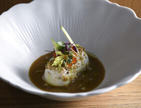 Recette de la truite agastache du chef Mickaël Furnion du Château Brachet