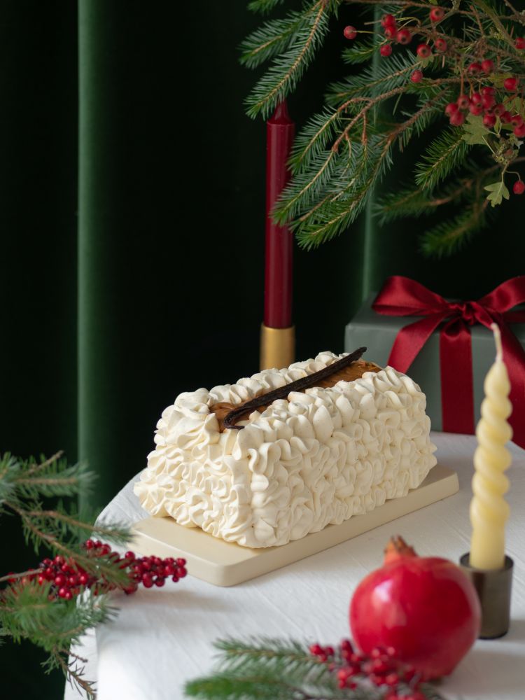 Buche Vanille Riz au lait © Tartelettes
