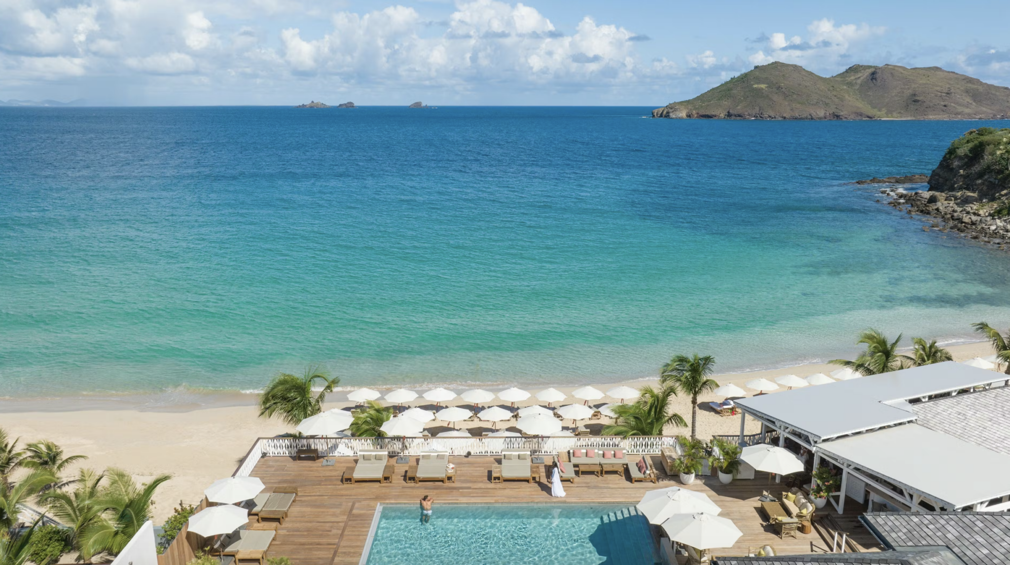 Vue de la plage © Cheval Blanc Saint-Barth