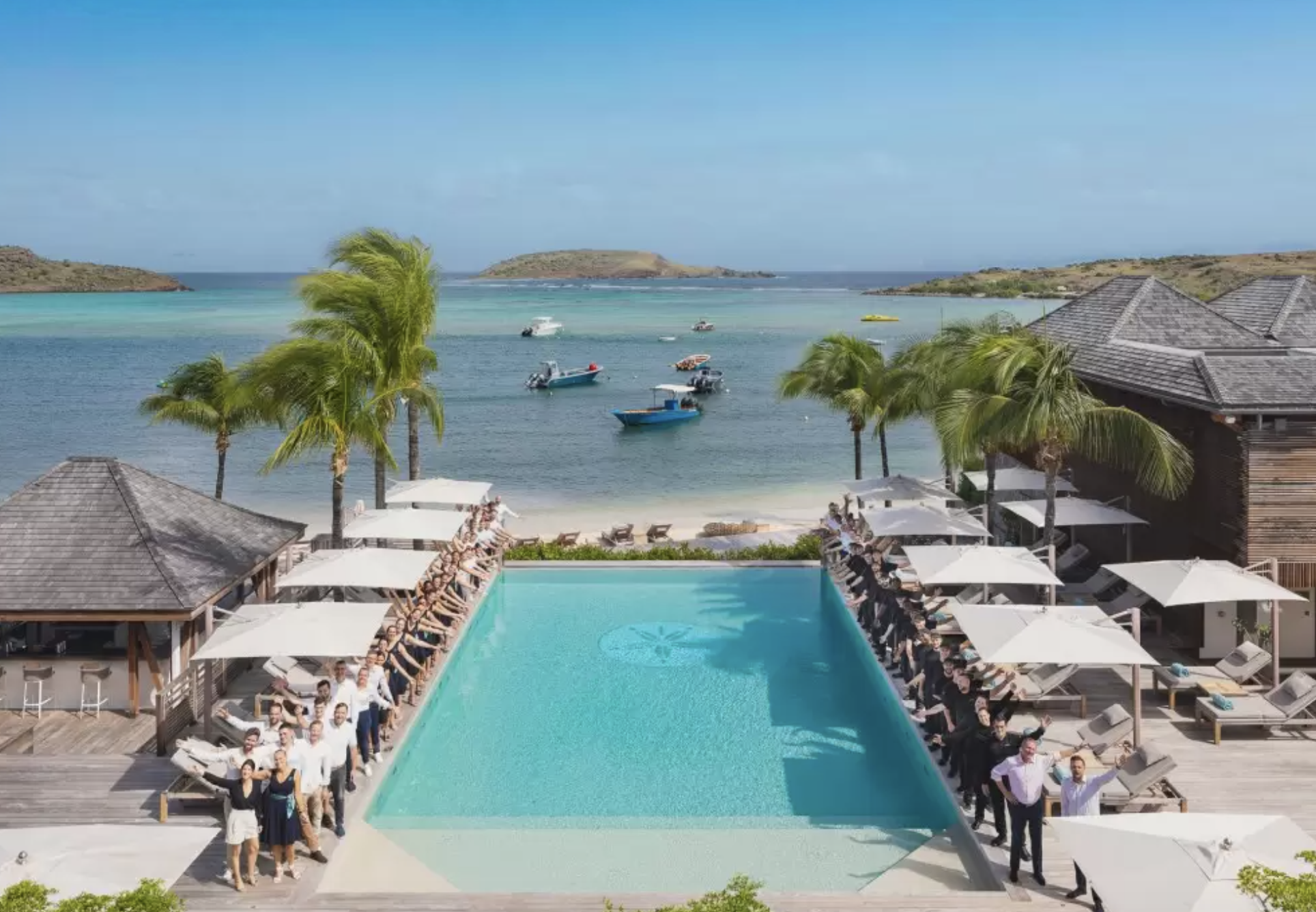 La piscine © Le Barthélémy Hôtel & Spa