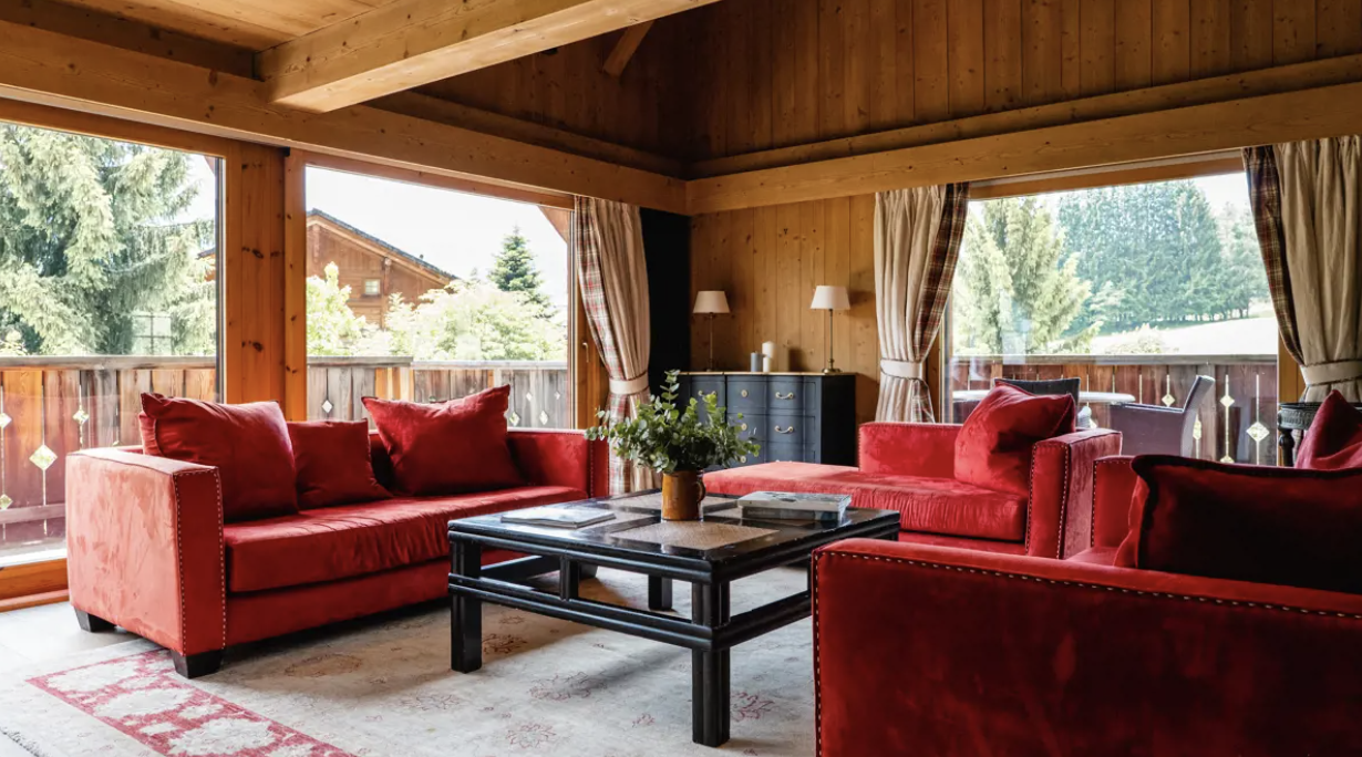 Le salon du chalet Ambroise © Beaumier