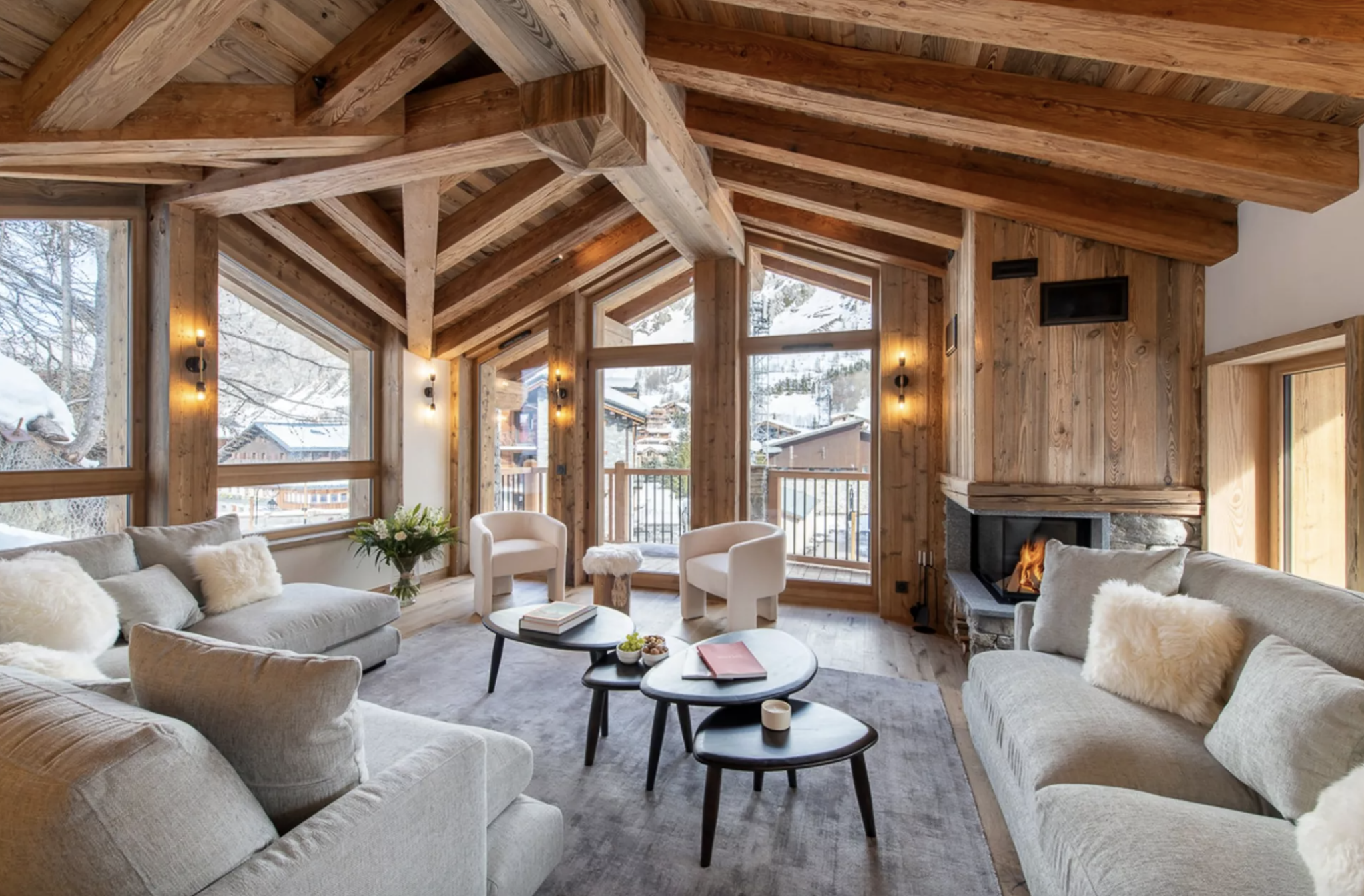 La pièce de vie du chalet 1850 © Le Collectionist