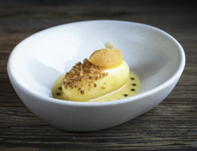 Recette de pomme de terre confite dans un fumet de poisson, œufs de brochet par René et Maxime Meilleur à la Bouitte