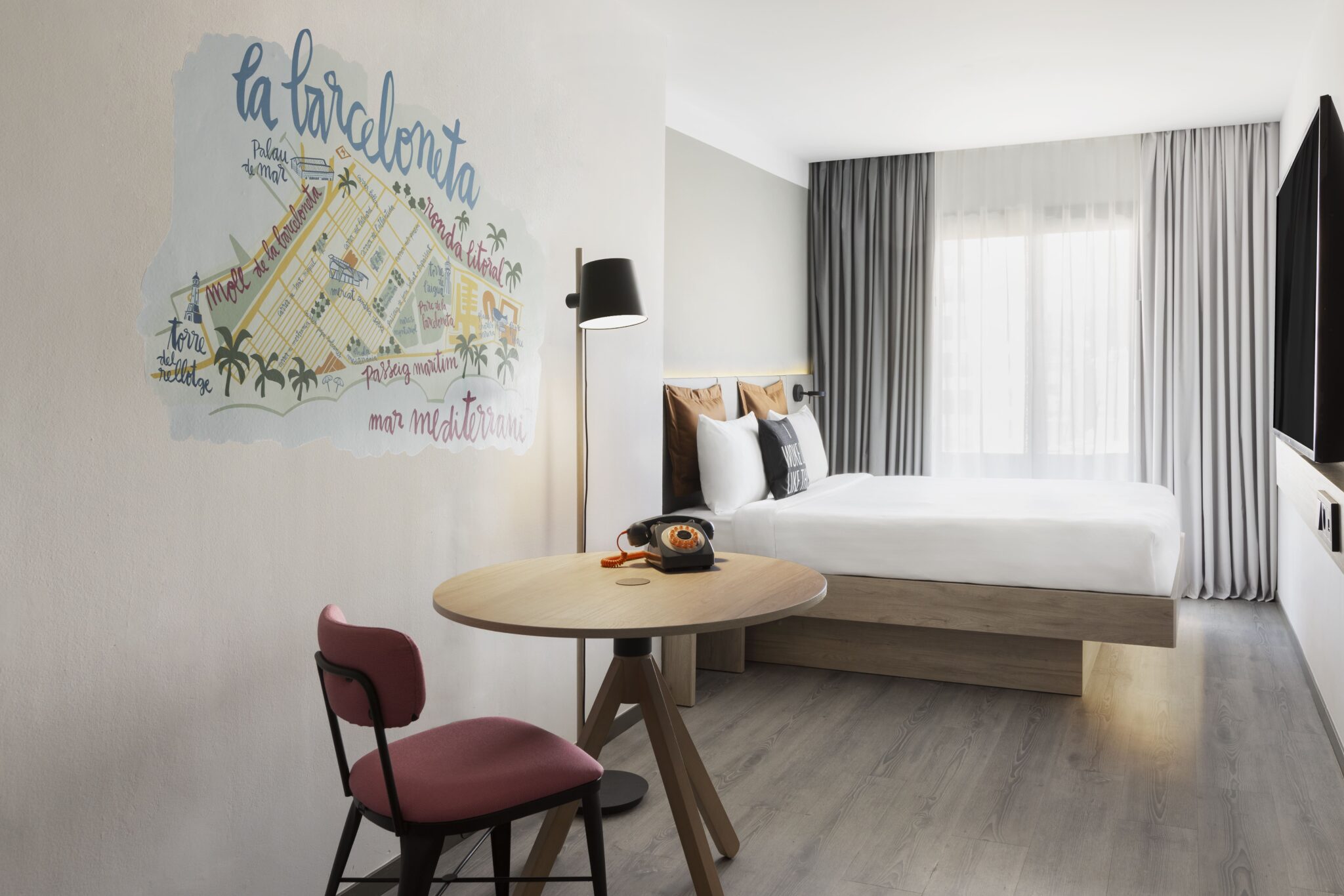 La chambre de l'hôtel à Barcelone, Moxy Hotel © Moxy Hotel