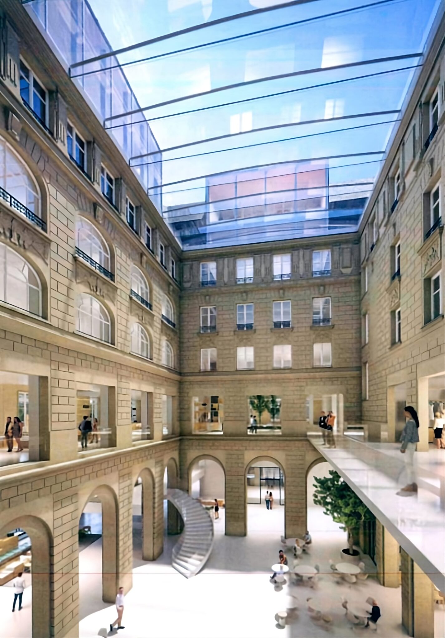 Image de synthèse du futur hôtel Louis Vuitton © LRDH