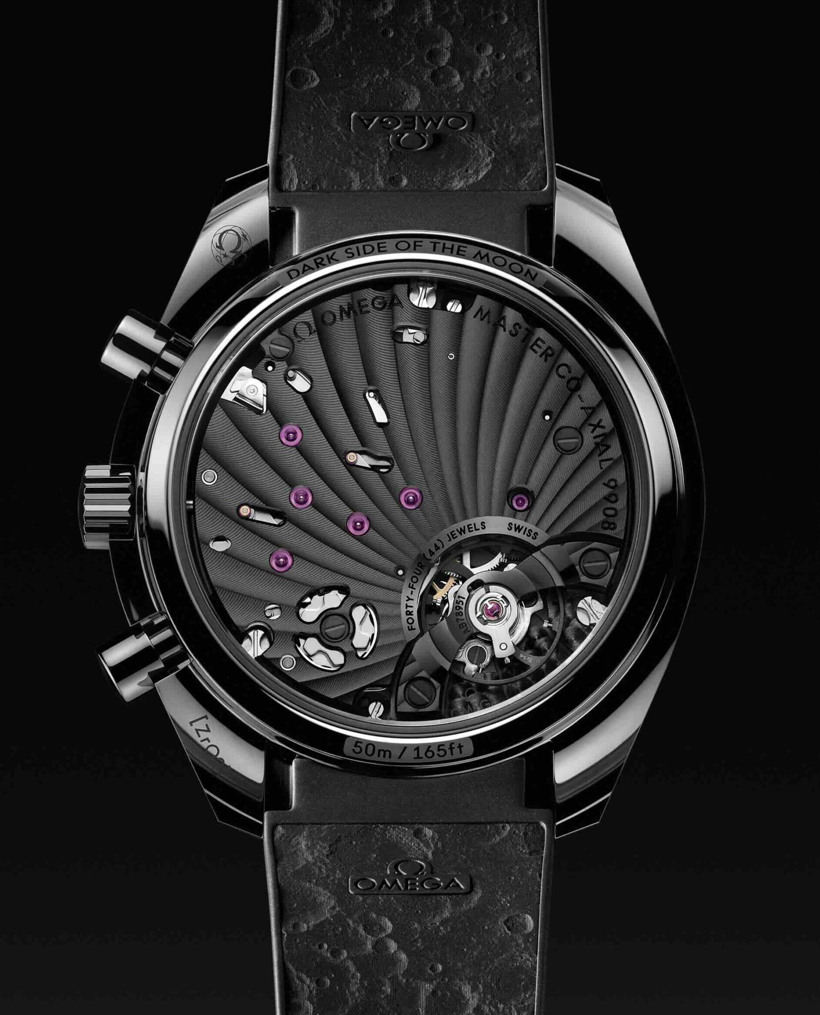 Les nouvelles montres Omega Speedmaster © Omega DarkSide CaseBack