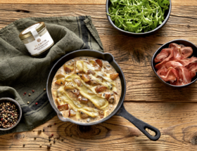 Recette de la tartiflette à la crème de truffe d’hiver du chef Léo Bireaud