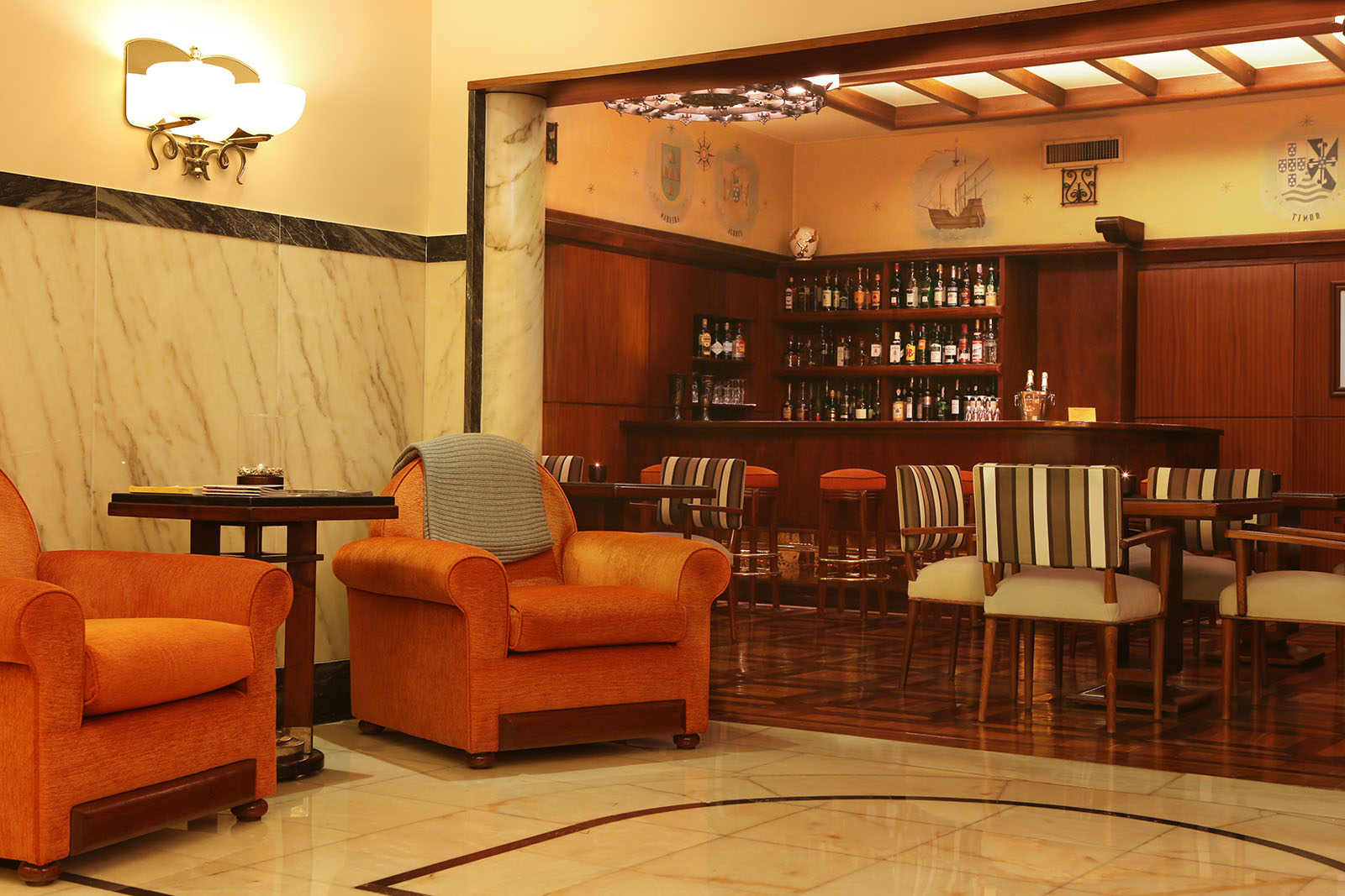 Le bar de l'hôtel © Britania Art Deco Boutique Hotel