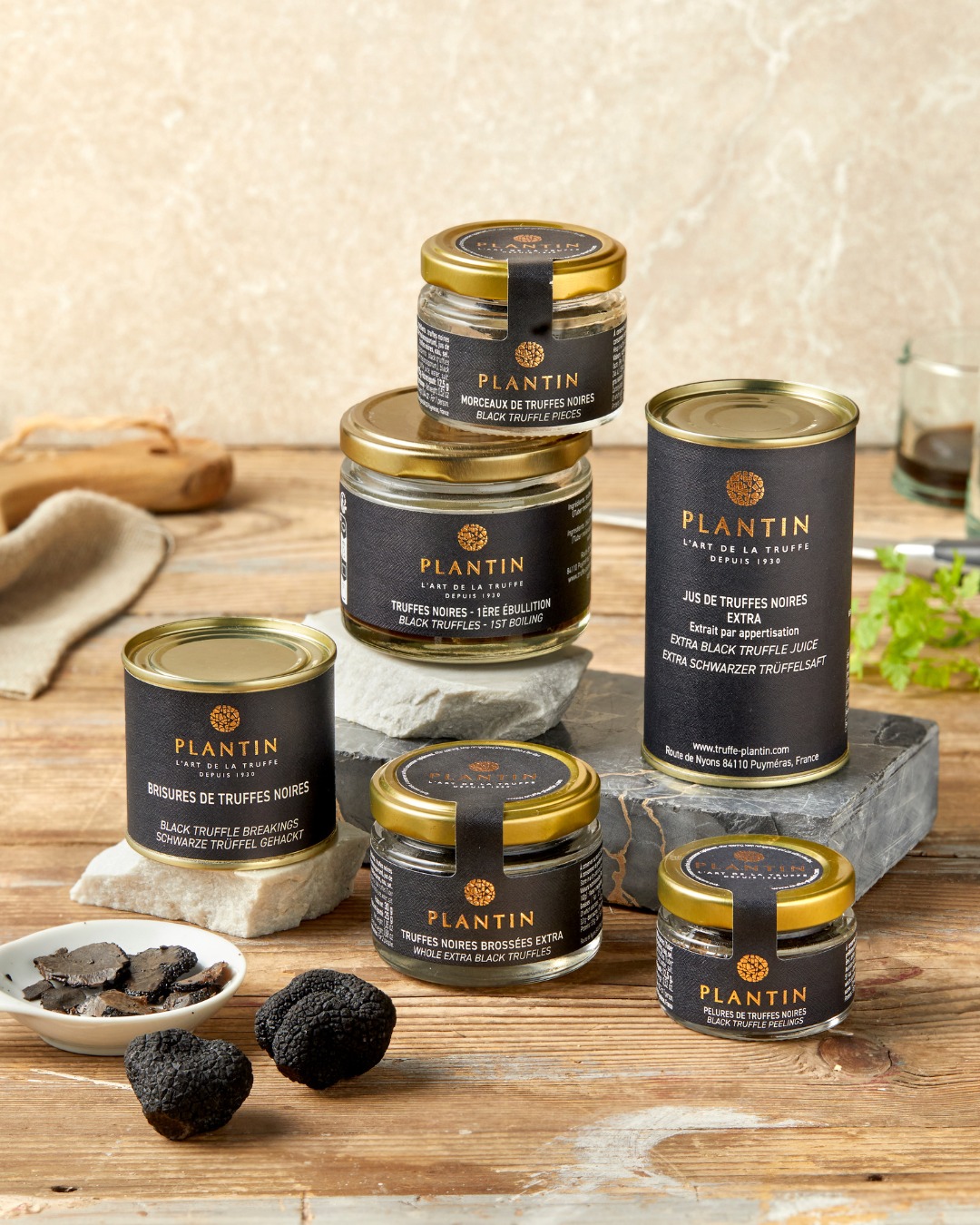 Une partie de la gamme d'épicerie fine © Plantin Truffe