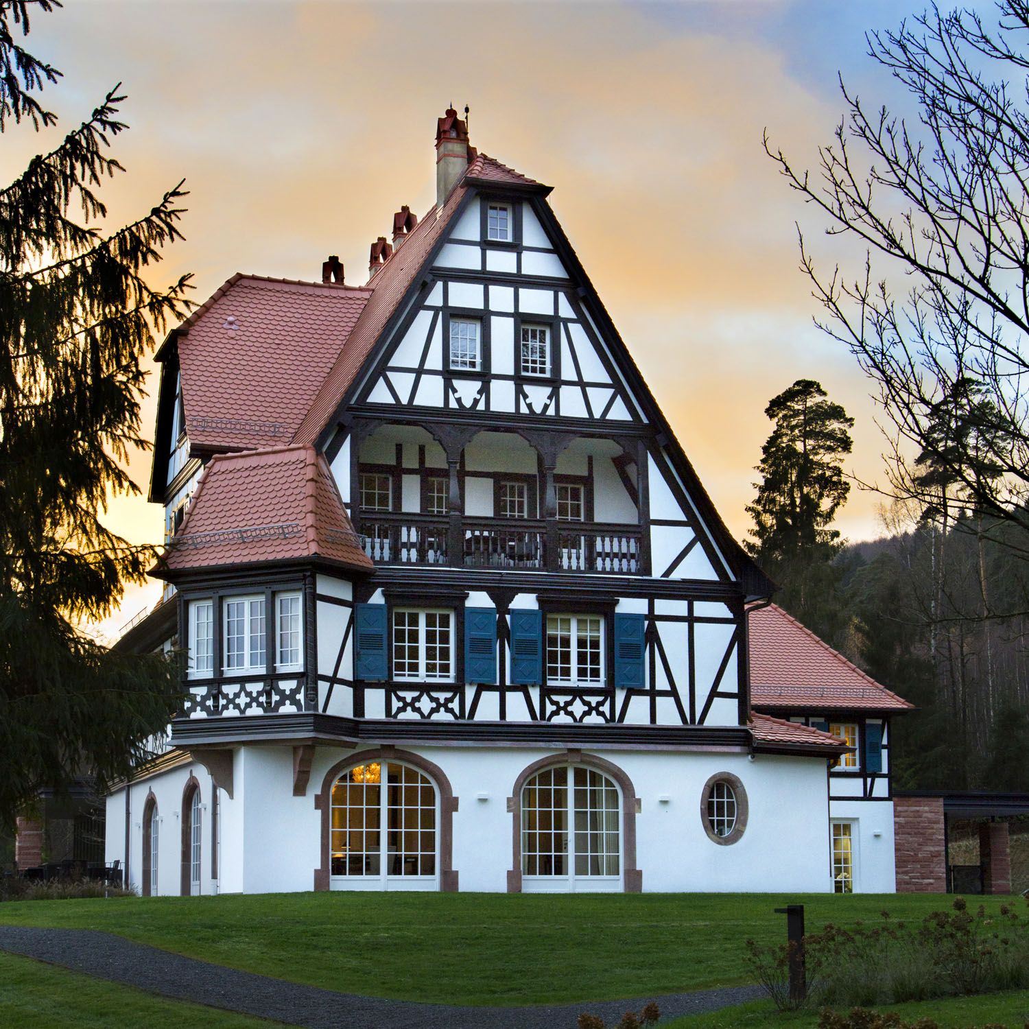 L'extérieur de la Villa René Lalique en Alsace © Karine Faby