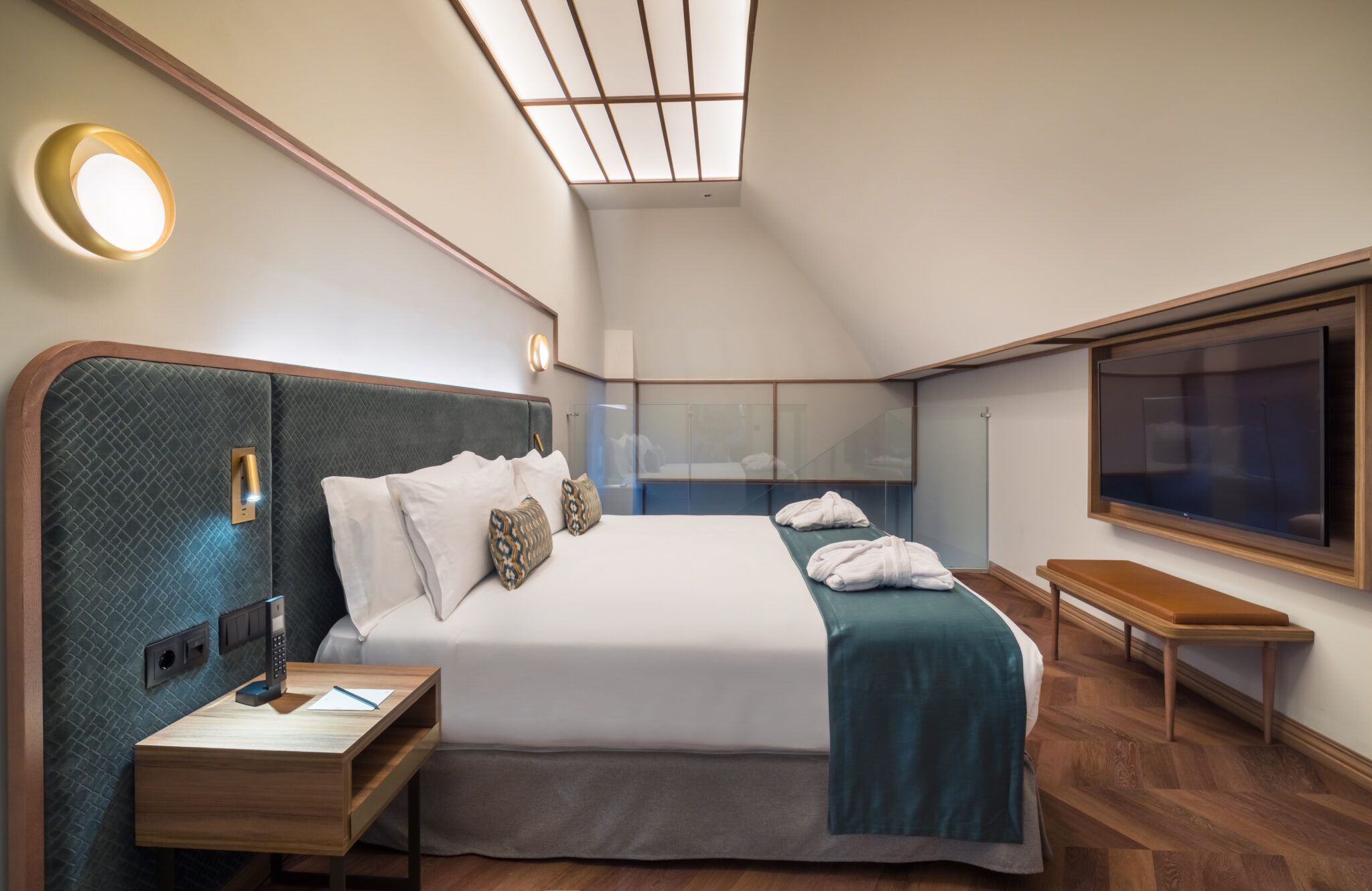 Une chambre dans l'hôtel de luxe © Canfranc Estación