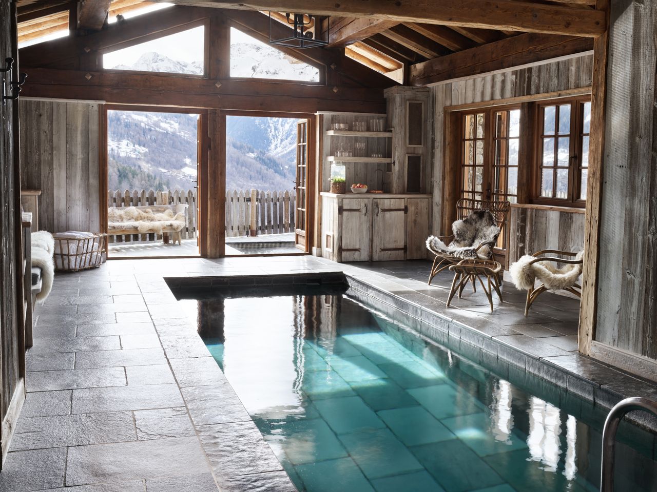 Le spa du chalet Pèlerin © Yann Allègre