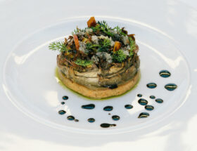 Recette des artichauts et tarte fine à la noisette du chef Adrien Soro du domaine de Monrecour