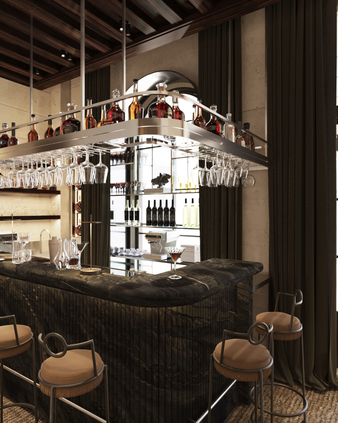 Le bar intime de Mondovi © Mondovi Luxury Suites